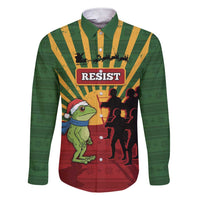 Merry Resistmas Family Matching Short Sleeve Bodycon Dress and Hawaiian Shirt Resist Portland Frog - Wonder Print Shop