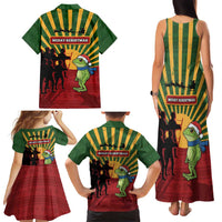 Merry Resistmas Family Matching Tank Maxi Dress and Hawaiian Shirt Resist Portland Frog - Wonder Print Shop