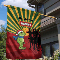 Merry Resistmas Garden Flag Resist Portland Frog - Wonder Print Shop