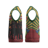 Merry Resistmas Christmas Knitted V-Neck Vest Resist Portland Frog - Wonder Print Shop