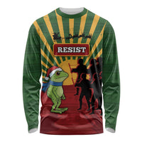 Merry Resistmas Long Sleeve Shirt Resist Portland Frog - Wonder Print Shop