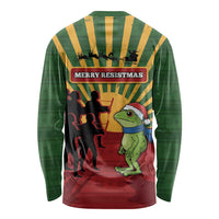 Merry Resistmas Long Sleeve Shirt Resist Portland Frog - Wonder Print Shop