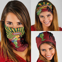 Merry Resistmas Neck Gaiter Resist Portland Frog - Wonder Print Shop