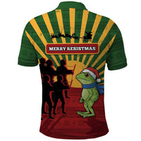 Merry Resistmas Polo Shirt Resist Portland Frog - Wonder Print Shop