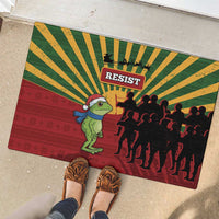 Merry Resistmas Rubber Doormat Resist Portland Frog - Wonder Print Shop