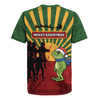 Merry Resistmas Rugby Jersey Resist Portland Frog - Wonder Print Shop
