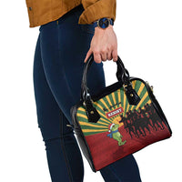 Merry Resistmas Shoulder Handbag Resist Portland Frog - Wonder Print Shop