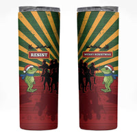 Merry Resistmas Skinny Tumbler Resist Portland Frog - Wonder Print Shop