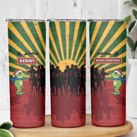 Merry Resistmas Skinny Tumbler Resist Portland Frog - Wonder Print Shop