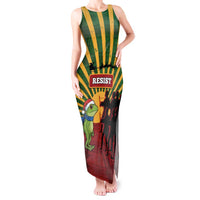 Merry Resistmas Tank Maxi Dress Resist Portland Frog - Wonder Print Shop