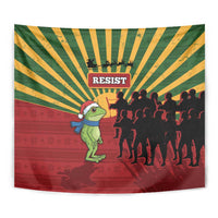 Merry Resistmas Tapestry Resist Portland Frog - Wonder Print Shop