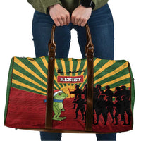 Merry Resistmas Travel Bag Resist Portland Frog - Wonder Print Shop