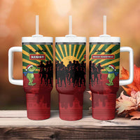 Merry Resistmas Tumbler With Handle Resist Portland Frog - Wonder Print Shop