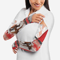 Horse Racing Christmas Arm Sleeves Giddy Up Pick Up Your Feet - Wonder Print Shop