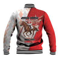 Horse Racing Christmas Baseball Jacket Giddy Up Pick Up Your Feet - Wonder Print Shop