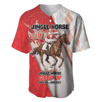 Horse Racing Christmas Baseball Jersey Giddy Up Pick Up Your Feet - Wonder Print Shop