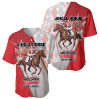Horse Racing Christmas Baseball Jersey Giddy Up Pick Up Your Feet - Wonder Print Shop