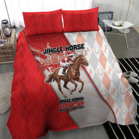 Horse Racing Christmas Bedding Set Giddy Up Pick Up Your Feet - Wonder Print Shop