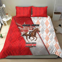 Horse Racing Christmas Bedding Set Giddy Up Pick Up Your Feet - Wonder Print Shop