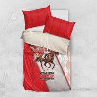 Horse Racing Christmas Bedding Set Giddy Up Pick Up Your Feet - Wonder Print Shop