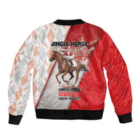 Horse Racing Christmas Bomber Jacket Giddy Up Pick Up Your Feet - Wonder Print Shop