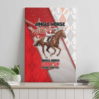 Horse Racing Christmas Canvas Wall Art Giddy Up Pick Up Your Feet - Wonder Print Shop