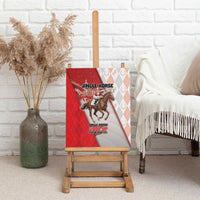 Horse Racing Christmas Canvas Wall Art Giddy Up Pick Up Your Feet - Wonder Print Shop