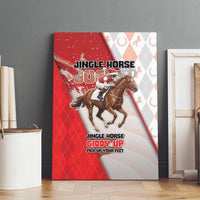 Horse Racing Christmas Canvas Wall Art Giddy Up Pick Up Your Feet - Wonder Print Shop