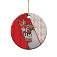 Horse Racing Christmas Ceramic Ornament Giddy Up Pick Up Your Feet - Wonder Print Shop