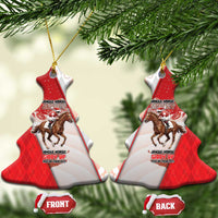Horse Racing Christmas Ceramic Ornament Giddy Up Pick Up Your Feet - Wonder Print Shop