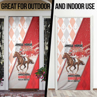 Horse Racing Christmas Door Cover Giddy Up Pick Up Your Feet - Wonder Print Shop