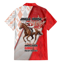 Horse Racing Christmas Family Matching Mermaid Dress and Hawaiian Shirt Giddy Up Pick Up Your Feet - Wonder Print Shop