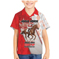 Horse Racing Christmas Family Matching Mermaid Dress and Hawaiian Shirt Giddy Up Pick Up Your Feet - Wonder Print Shop
