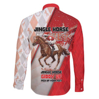 Horse Racing Christmas Family Matching Off The Shoulder Long Sleeve Dress and Hawaiian Shirt Giddy Up Pick Up Your Feet - Wonder Print Shop