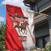 Horse Racing Christmas Garden Flag Giddy Up Pick Up Your Feet - Wonder Print Shop