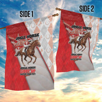 Horse Racing Christmas Garden Flag Giddy Up Pick Up Your Feet - Wonder Print Shop