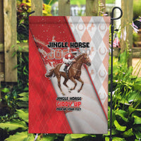 Horse Racing Christmas Garden Flag Giddy Up Pick Up Your Feet - Wonder Print Shop
