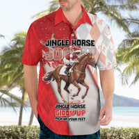 Horse Racing Christmas Hawaiian Shirt Giddy Up Pick Up Your Feet - Wonder Print Shop