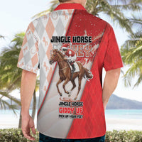 Horse Racing Christmas Hawaiian Shirt Giddy Up Pick Up Your Feet - Wonder Print Shop
