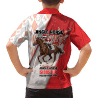 Horse Racing Christmas Kid Hawaiian Shirt Giddy Up Pick Up Your Feet - Wonder Print Shop