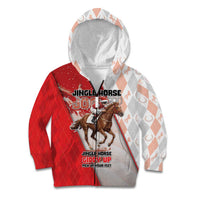 Horse Racing Christmas Kid Hoodie Giddy Up Pick Up Your Feet - Wonder Print Shop
