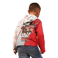 Horse Racing Christmas Kid Hoodie Giddy Up Pick Up Your Feet - Wonder Print Shop