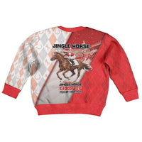 Horse Racing Christmas Kid Ugly Christmas Sweater Giddy Up Pick Up Your Feet - Wonder Print Shop