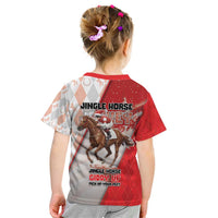 Horse Racing Christmas Kid T Shirt Giddy Up Pick Up Your Feet - Wonder Print Shop