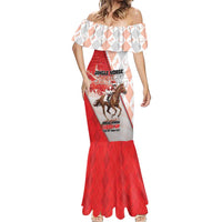 Horse Racing Christmas Mermaid Dress Giddy Up Pick Up Your Feet - Wonder Print Shop