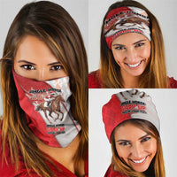 Horse Racing Christmas Neck Gaiter Giddy Up Pick Up Your Feet - Wonder Print Shop