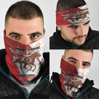 Horse Racing Christmas Neck Gaiter Giddy Up Pick Up Your Feet - Wonder Print Shop