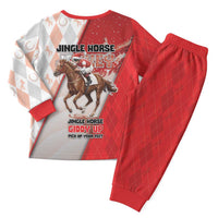 Horse Racing Christmas Pajama Set Giddy Up Pick Up Your Feet - Wonder Print Shop
