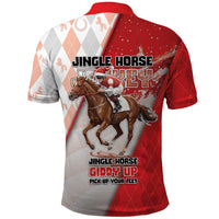 Horse Racing Christmas Polo Shirt Giddy Up Pick Up Your Feet - Wonder Print Shop