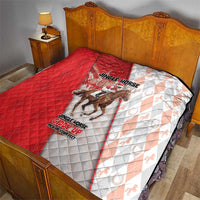 Horse Racing Christmas Quilt Giddy Up Pick Up Your Feet - Wonder Print Shop